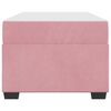 vidaXL Bettrahmen mit Matratze Rosa 90 x 200 cm Stoff