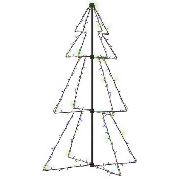 vidaXL Weihnachtsbaum in Kegelform 160 LEDs Indoor & Outdoor 78x120 cm
