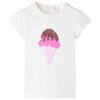 Kinder-T-Shirt Ecru 116
