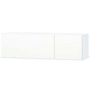 vidaXL TV-Schrank Holzwerkstoff 120x40x34 cm Hochglanz-Weiß