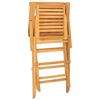 vidaXL Klappst&uuml;hle, 4 St&uuml;ck, 56 x 63 x 90 cm, Massivholz Teak