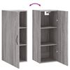 vidaXL Wandschrank Grau Sonoma 34,5x34x90 cm Holzwerkstoff