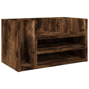 vidaXL Schreibtisch-Organizer R&auml;uchereiche 44,5x24x25 cm Holzwerkstoff