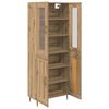 vidaXL Highboard 2 pcs Artisan-Eiche Holzwerkstoff