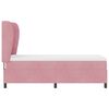 vidaXL Boxspringbett mit Matratze Rosa 200 x 80 cm Polyester