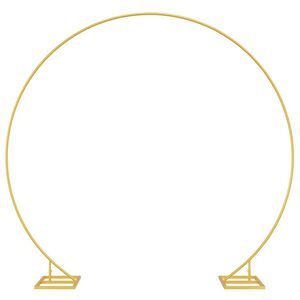 vidaXL Hochzeitsbogen Gold 220 x 45 x 200 cm Stahl