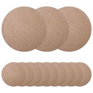 vidaXL Jute-Untersetzer 12 stk. Natur 100% Tossa-Jute