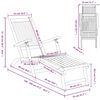 vidaXL Gartenliege mit Fu&szlig;teil und Tisch Massivholz Akazie