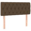 vidaXL Boxspringbett mit Matratze Dunkelbraun 90x190 cm Stoff