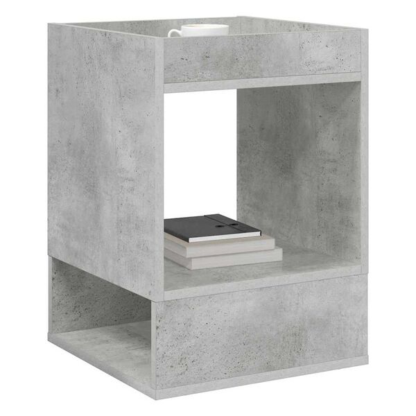 vidaXL Beistelltisch 2 pcs Beton Grau 40 x 40 x 56 cm Holzwerkstoff