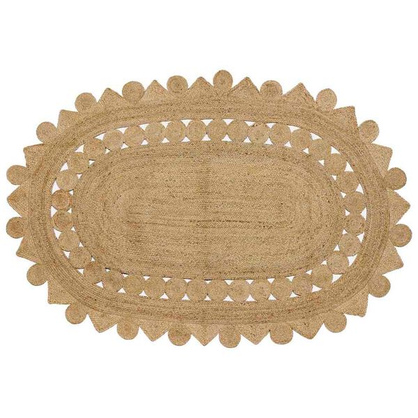 vidaXL Teppich Braun 152 x 245 cm Jute