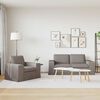 vidaXL Sofa 2 pcs Taupe