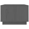 vidaXL Couchtisch Grau 80x50x35 cm Massivholz Kiefer