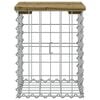 vidaXL Gartenbank aus Gabionen 33x31x42 cm Kiefernholz Imprägniert