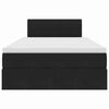 vidaXL Bett mit Stauraum und LED Schwarz 120 x 200 cm Samt