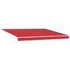 vidaXL Einziehbare Markise Rot 400 x 350 cm Stoff und Aluminium