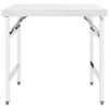 vidaXL K&uuml;chen-Arbeitstisch Klappbar 85x60x80 cm Edelstahl