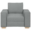 vidaXL Sofa Stuhl Hellgrau 100x78x84 cm Stoff