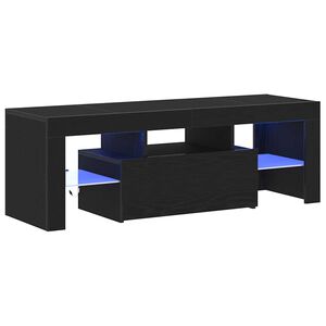 vidaXL TV-Schr&auml;nk Schwarz Eichen-Optik 120 x 35 x 40 cm Holzwerkstoff