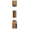 vidaXL Wand-TV-Schrank Wandmontiert 3 pcs Altholz Holzwerkstoff
