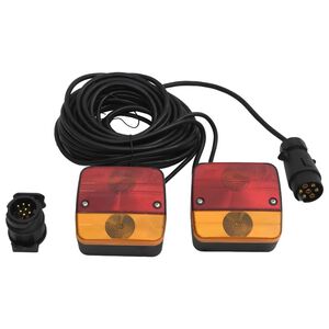 vidaXL Anh&auml;ngerleuchten 2 Stk. Rot 10,5x5x9,5 cm 12V Klassisch