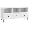 vidaXL TV-Schr&auml;nk Hochglanz Wei&szlig; 102 x 34,5 x 50 cm Holzwerkstoff