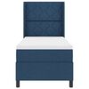 vidaXL Boxspringbett mit Matratze mit Kopfteil Blau 90 x 190 cm Stoff