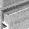 vidaXL Wand-Nachttische 2 Stk. Grau Sonoma 45x26x28,5 cm