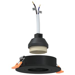 vidaXL Spotlights mit Strahlern 6 pcs Schwarz 9 x 9 x cm Aluminium