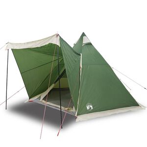 vidaXL Tipi-Familienzelt 6 Personen Gr&uuml;n Wasserdicht