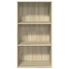vidaXL Bücherregal Sonoma-Eiche 60x30x114 cm Holzwerkstoff