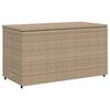 vidaXL Gartenschrank Beige 110x55x60,5 cm Poly Rattan