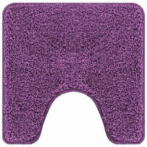vidaXL Rutschfeste Badematte mit Toilettenausschnitt Lila 50 x 50 cm