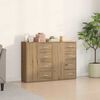 vidaXL Sideboard 2 pcs Artisan-Eiche 60 x 31 x 84 cm Holzwerkstoff
