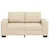 vidaXL 2-Sitzer-Sofa Creme 120 cm Stoff