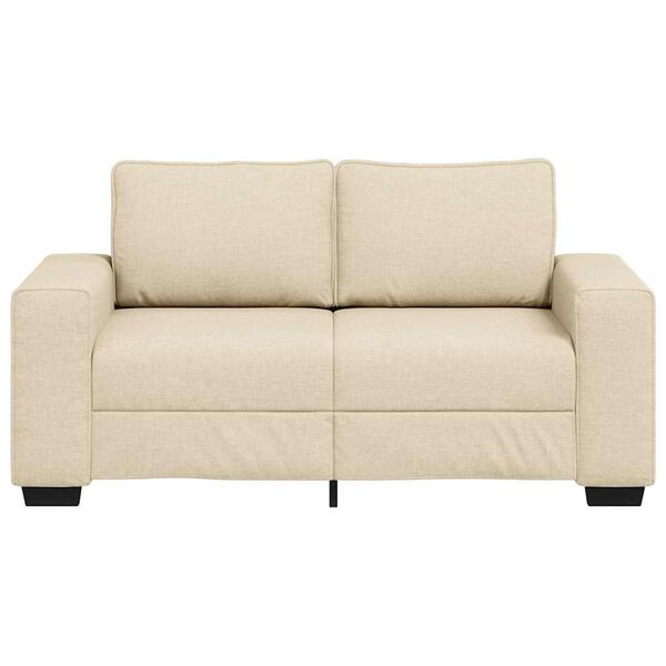 vidaXL 2-Sitzer-Sofa Creme 120 cm Stoff