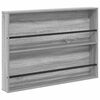 vidaXL Magazinregal 2 pcs Graues Sonoma 100 x 12 x 70 cm Holzwerkstoff