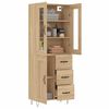vidaXL Highboard Sonoma-Eiche 69,5x34x180 cm Holzwerkstoff