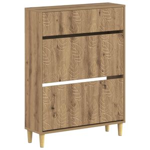 vidaXL Schuhschrank DELFT 78 x 24 x 103 cm Holzwerkstoff Artisan-Eiche