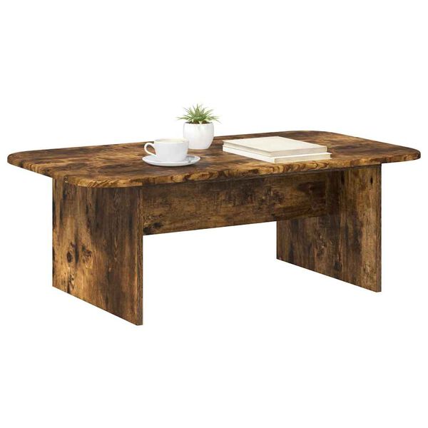 vidaXL Couchtisch Ger&auml;ucherte Eiche 93 x 53 x 33 cm Holzwerkstoff
