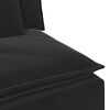 vidaXL Modulares Sofa mit Kissen Schwarz