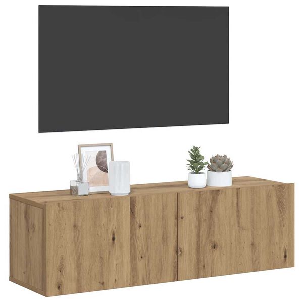 vidaXL TV-Wandschrank Artisan-Eiche 80x30x30 cm Holzwerkstoff