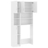 vidaXL Waschmaschinenschrank-Set Weiß Holzwerkstoff