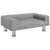 vidaXL Hundebett Hellgrau 70x45x26,5 cm Samt