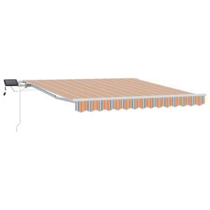 vidaXL Ausziehbare Markise Mehrfarbig 300 x 250 cm Stoff und Aluminium