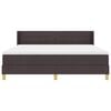 vidaXL Boxspringbett mit Matratze Dunkelbraun 200 x 180 cm Polyester