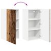 vidaXL K&uuml;chenschrank mit Regal Altholz 40 x 31 x 80 cm Holzwerkstoff