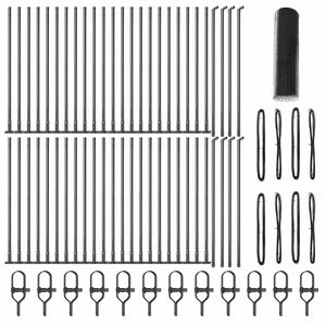 vidaXL Zaunpfosten Grau 100 x 0,4 m (13 mm Maschenweite) Stahl und PVC