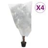 vidaXL Wintervlies mit Kordelzug 4 Stk. 70 g/m&sup2; 0,8x1 m