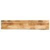 vidaXL Tischplatte 180x40x3,8 cm Baumkante Massivholz Raues Mangoholz
